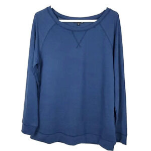 Men's COTTON:ON Blue Long Sleeve T-Shirt Super Soft Woven SZ L Large Lightweight